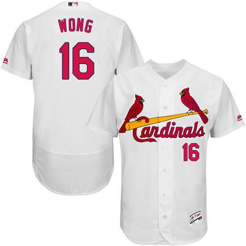 Cardinals #16 Kolten Wong White Flexbase Authentic Collection Stitched MLB Jersey
